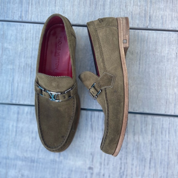 Authentic Louis Vuitton suede Loafers size US 9 - Picture 2 of 11